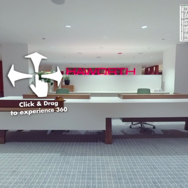 Click and drag virtual 360 experience for furniture company